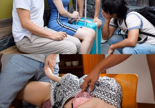 Poster of Cô vợ muốn có thai địt nhau với bạn chồng cả đêm khi chồng say sĩn